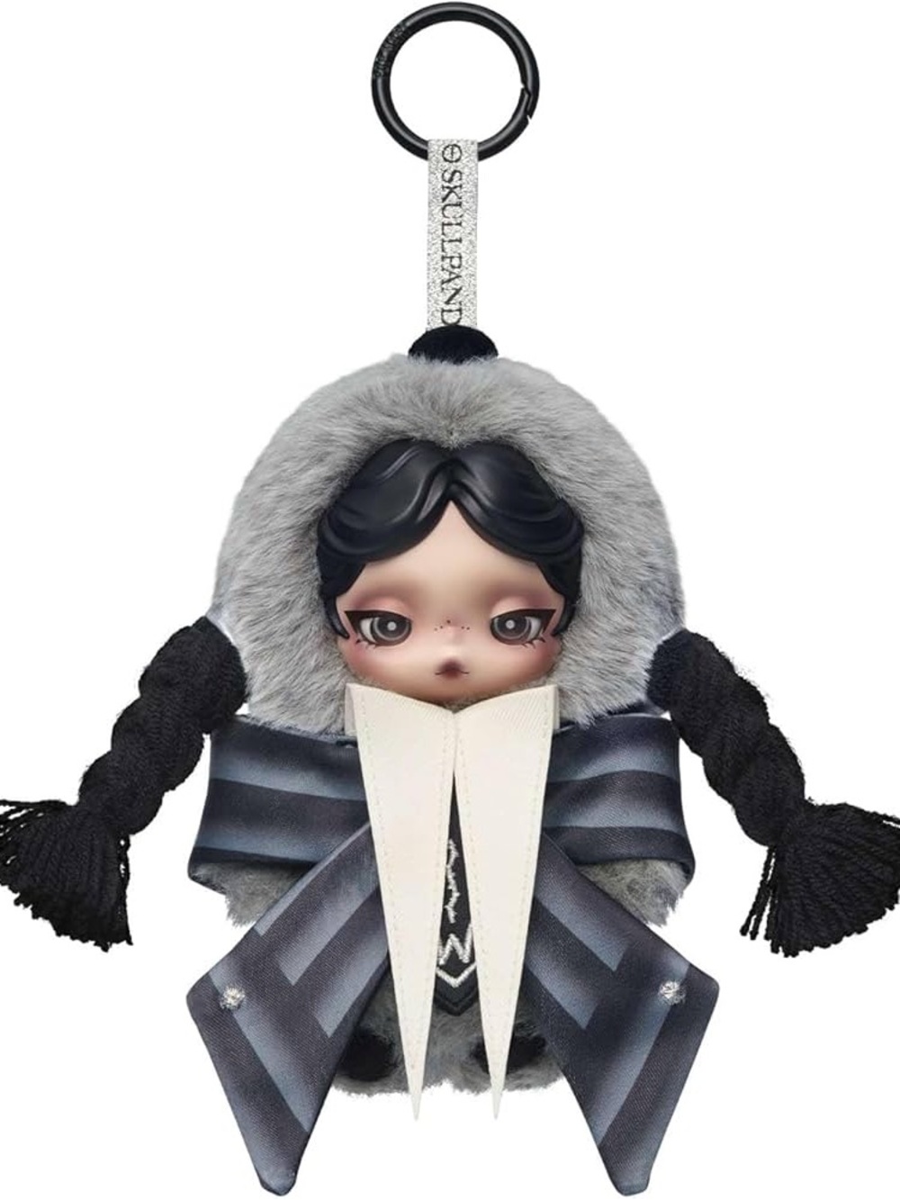 POPMART SKULLPANDA × Wednesday Plush (Nevermore Academy Uniform Version)